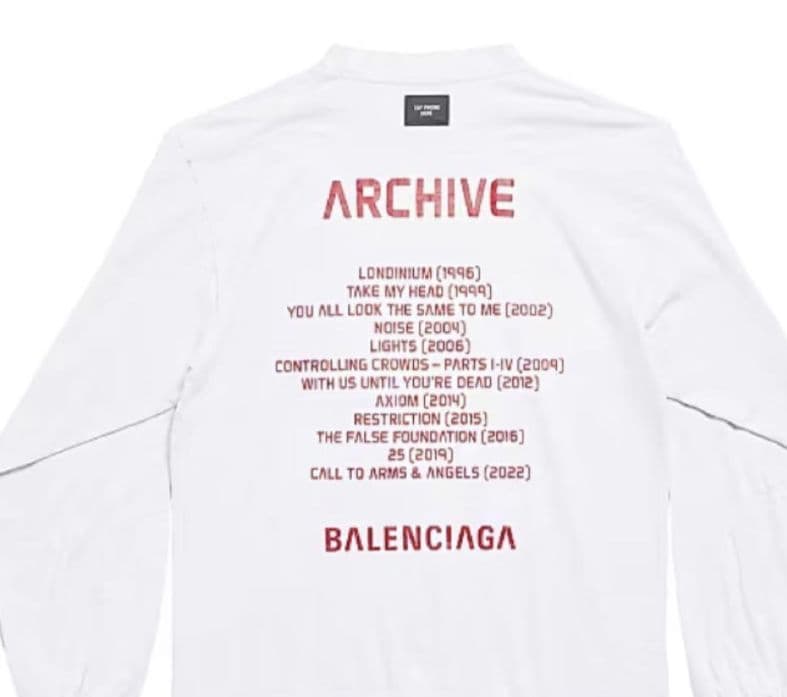 バレンシアガダメージデザイン長袖