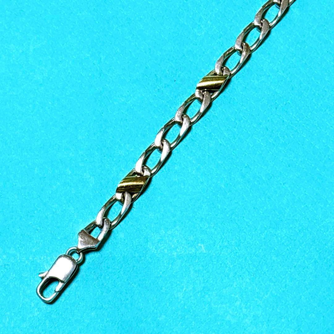 【美品】19.2cm ティファニー フィガロチェーン ブレスレット925/750