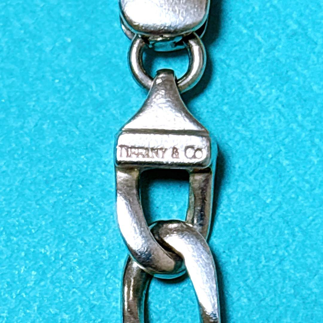 【美品】19.2cm ティファニー フィガロチェーン ブレスレット925/750