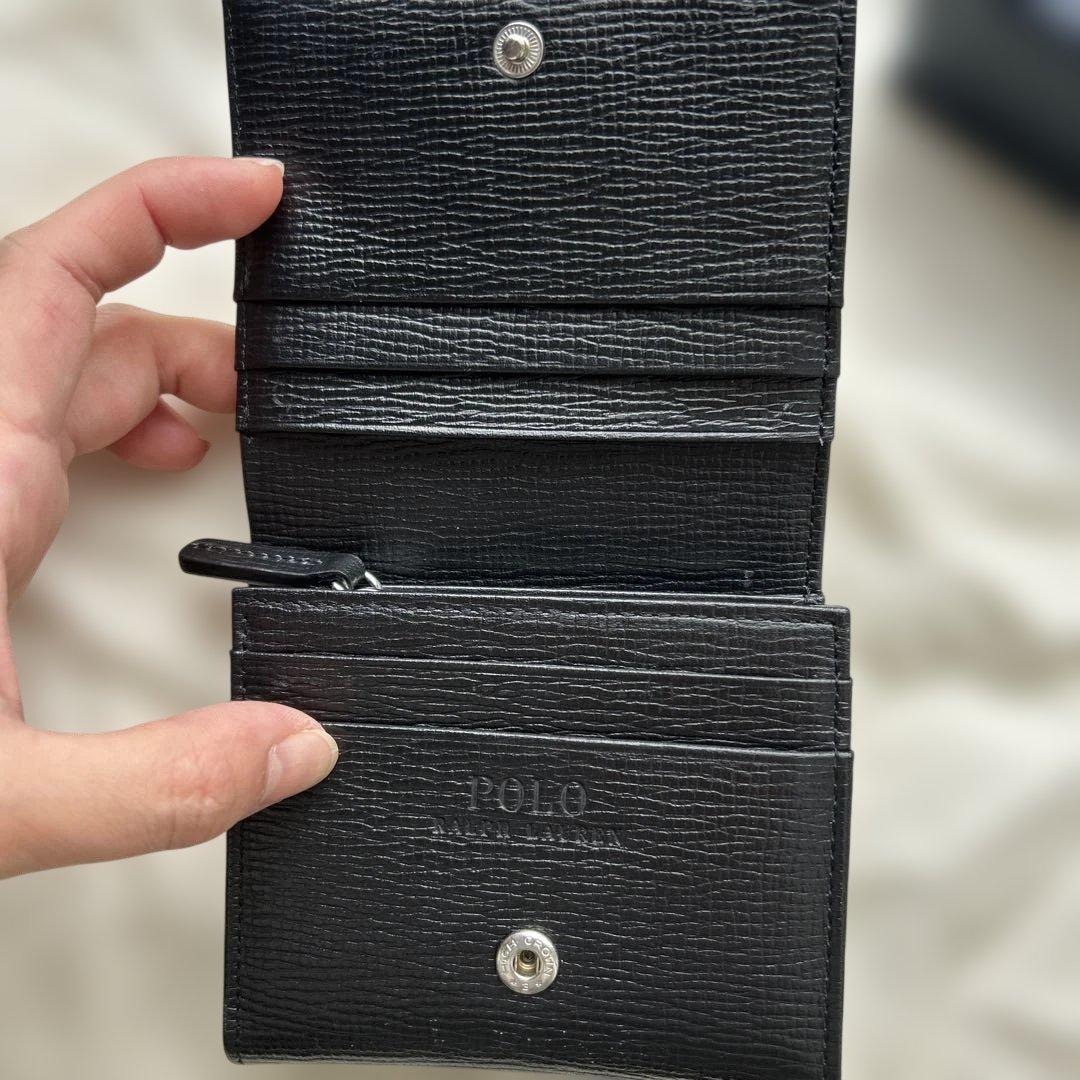 ラルフローレン　二つ折り　財布　黒