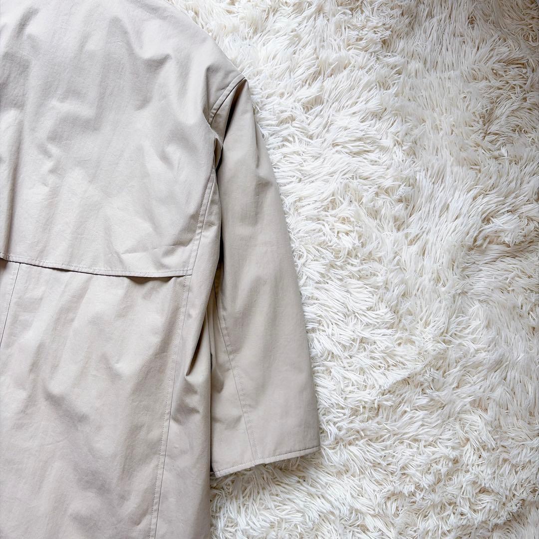 ギャルリーヴィー　パウダーコットンツイルダウンステンカラーコート　ベージュ　36