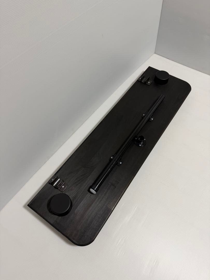 ハイエースセカンドテーブルブラック◆1050㎜◆カップホルダー付き