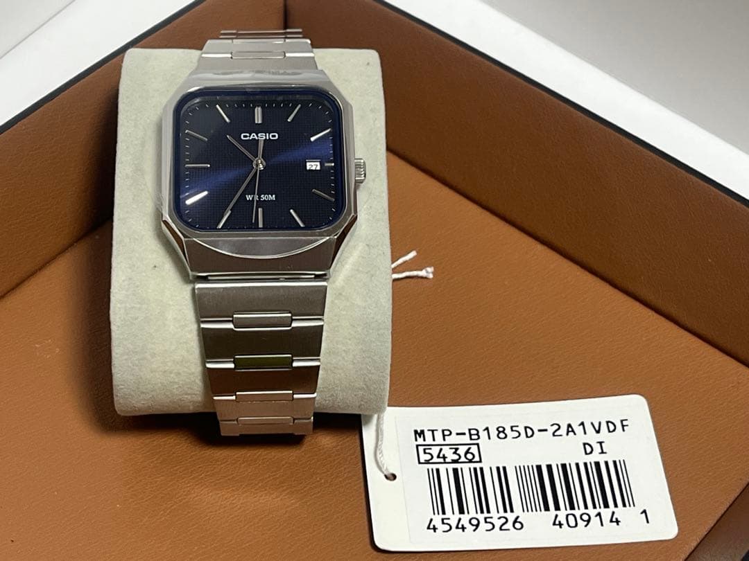 【新品】CASIO カシオ MTP-B185D 2A1 ネイビー【海外モデル】