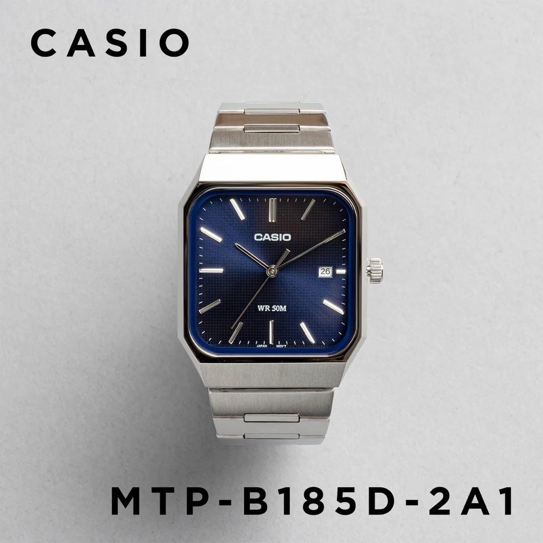 【新品】CASIO カシオ MTP-B185D 2A1 ネイビー【海外モデル】