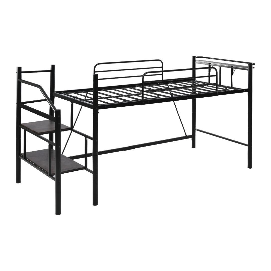 【パイプ床板・Sシングル】ロフトベッド パイプベッド シングル 耐荷重150kg