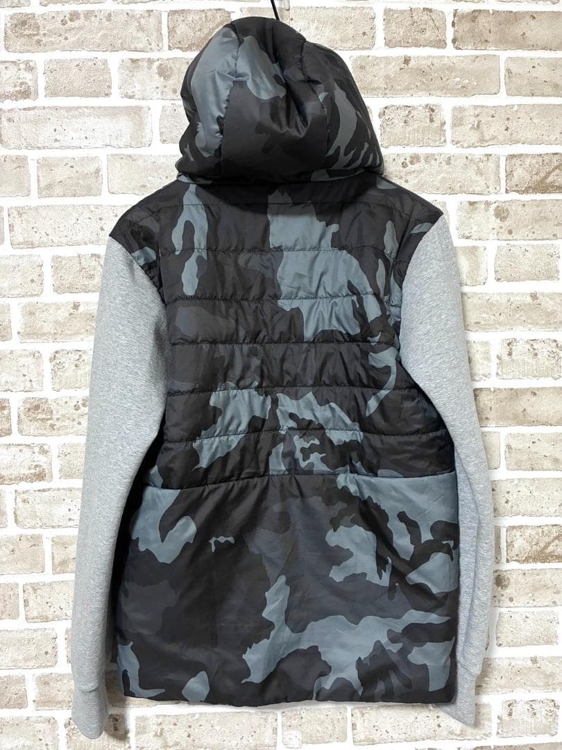 【早い者勝ち✨】SY32 メンズ 中綿 ジップパーカー S 迷彩柄 マルチカラー