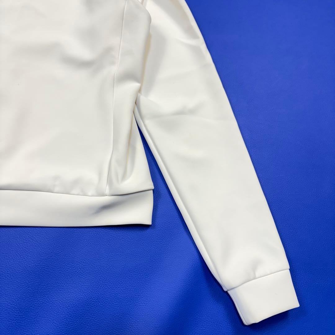 ビームスゴルフ　ダンボール フルジップ ストレッチ　パーカー　L 白　異素材