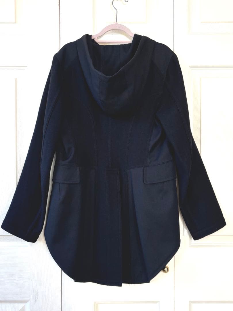 コムデギャルソン　コムコム フードジャケット　ブラック