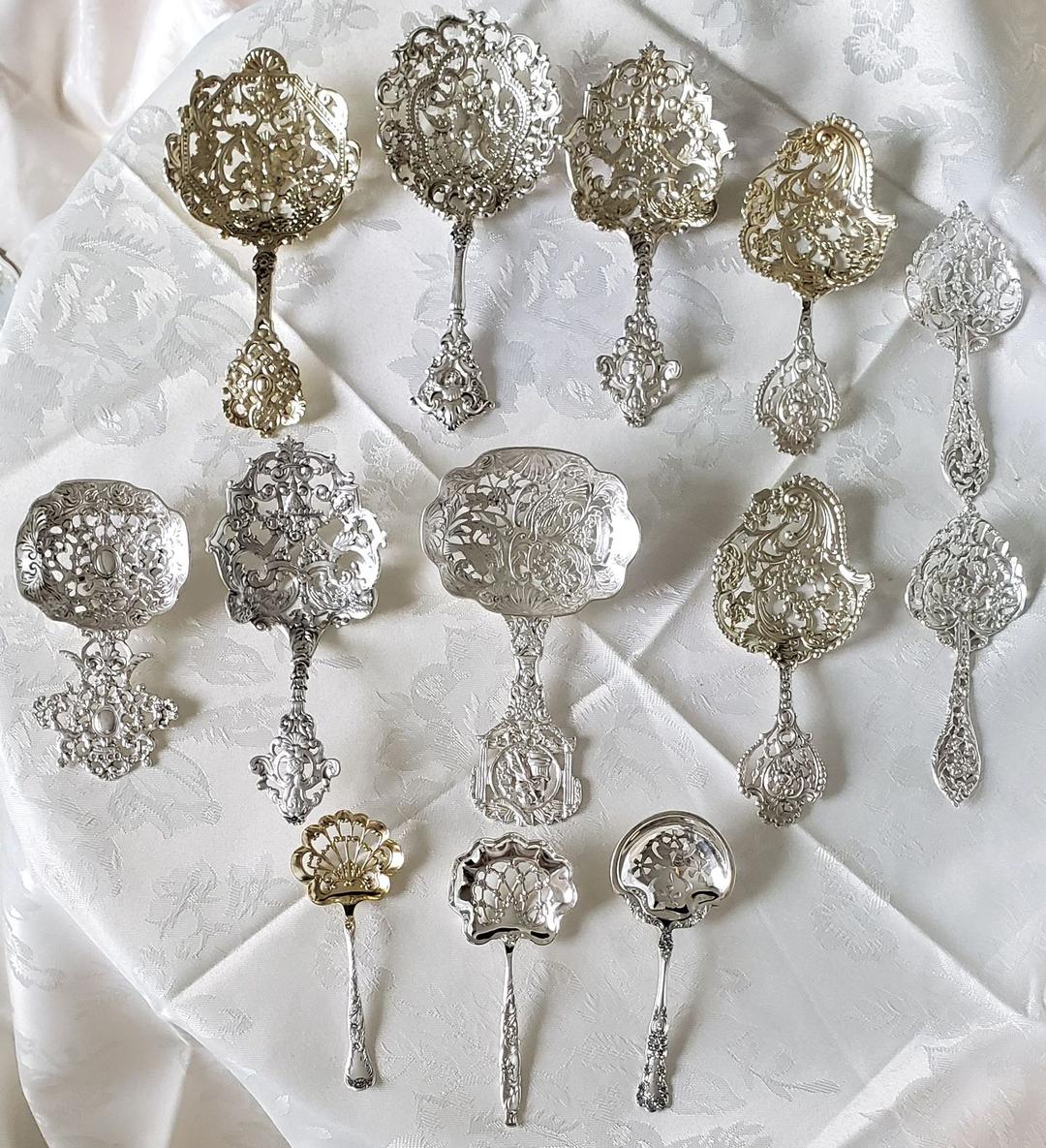 純銀 スターリング ゴーハム ボンボンスプーン キャディースプーン アンティーク