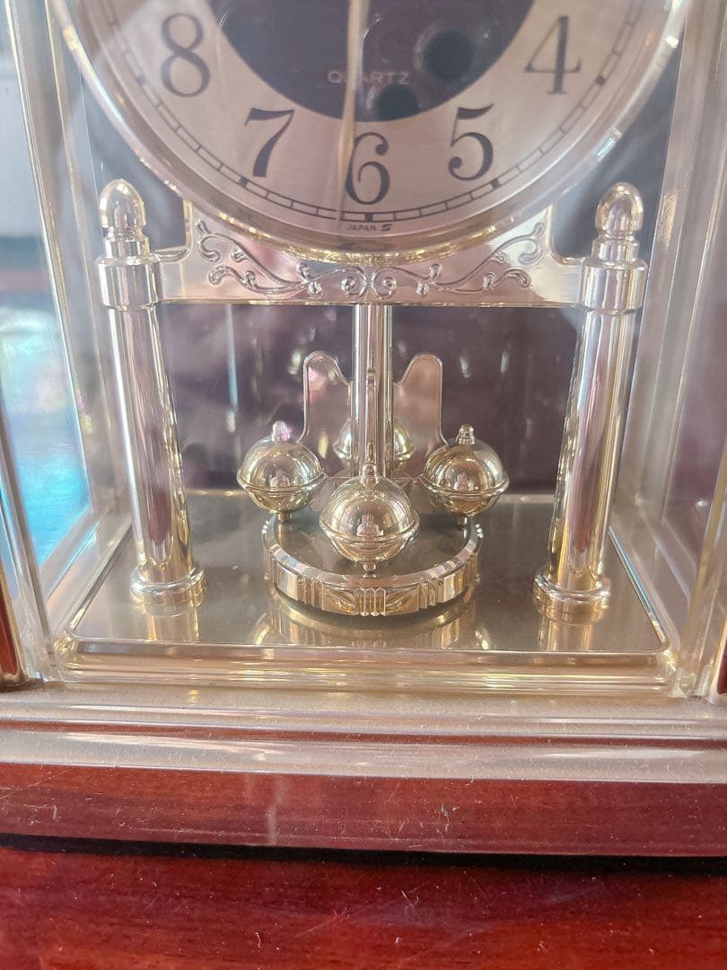 骨董品 時計 SEIKO 回転飾りつき からくり時計