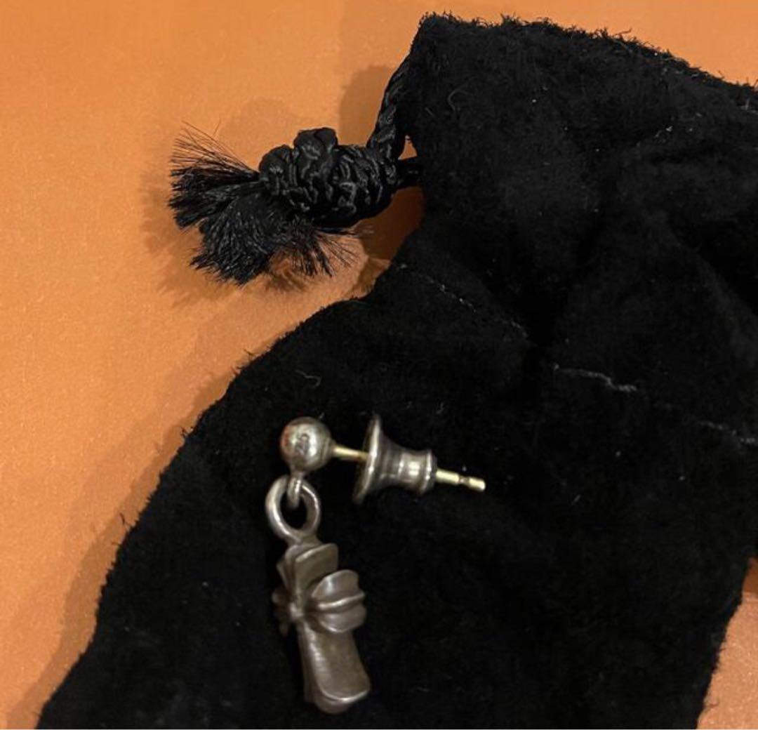 CHROME HEARTS スカル クロス ピアス(片耳用)