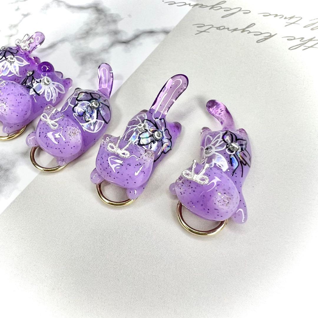 浴衣　大人な雰囲気　猫　5個セット