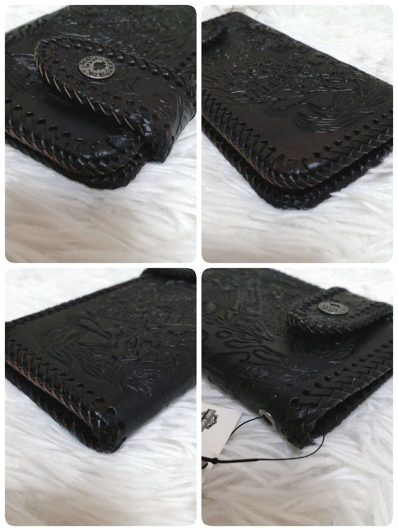 ✨️新品タグ付✨️　トラッカーウォレット　ハーレーダビッドソン　エンボス