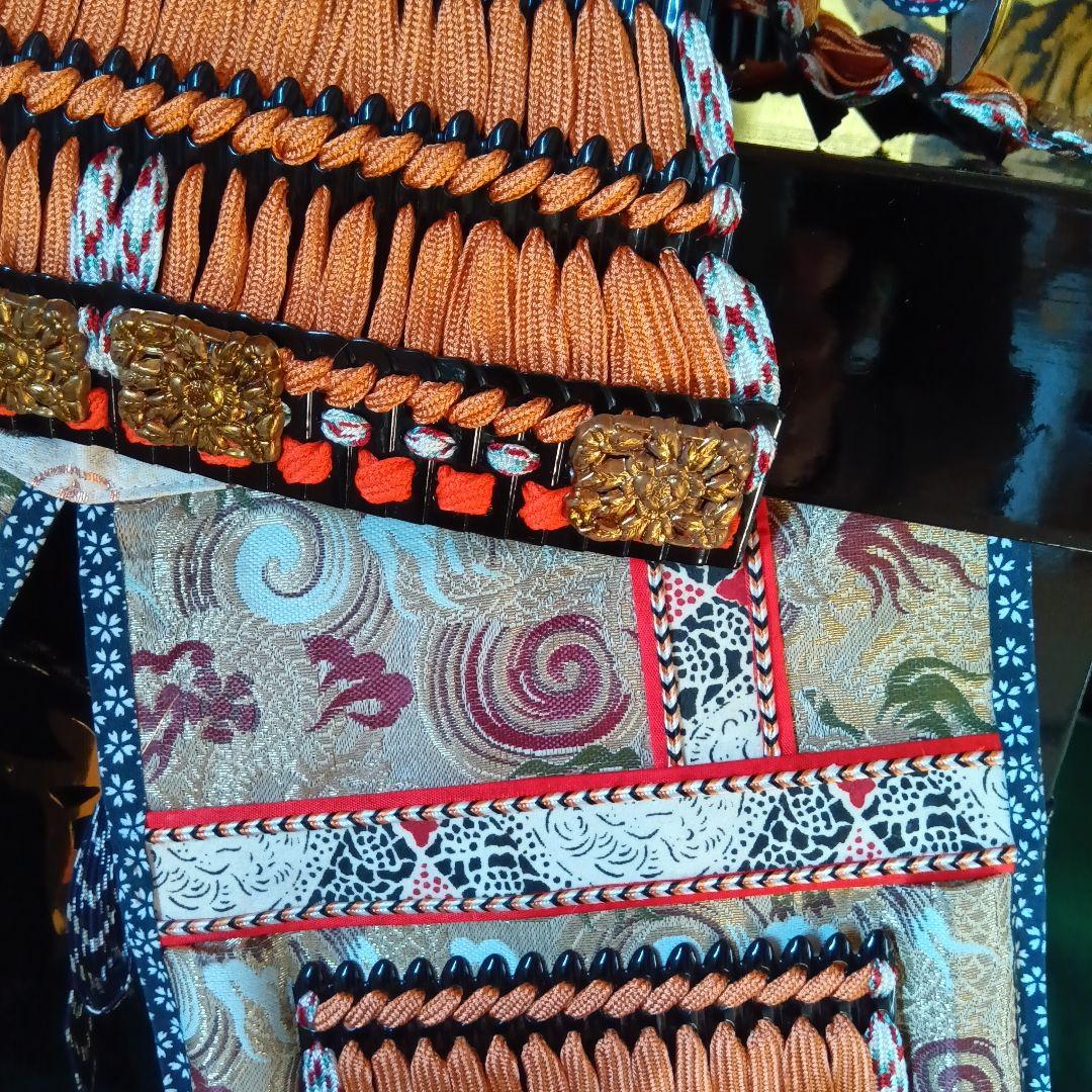 五月人形 雄山作大鎧黒小札13号 三段飾り