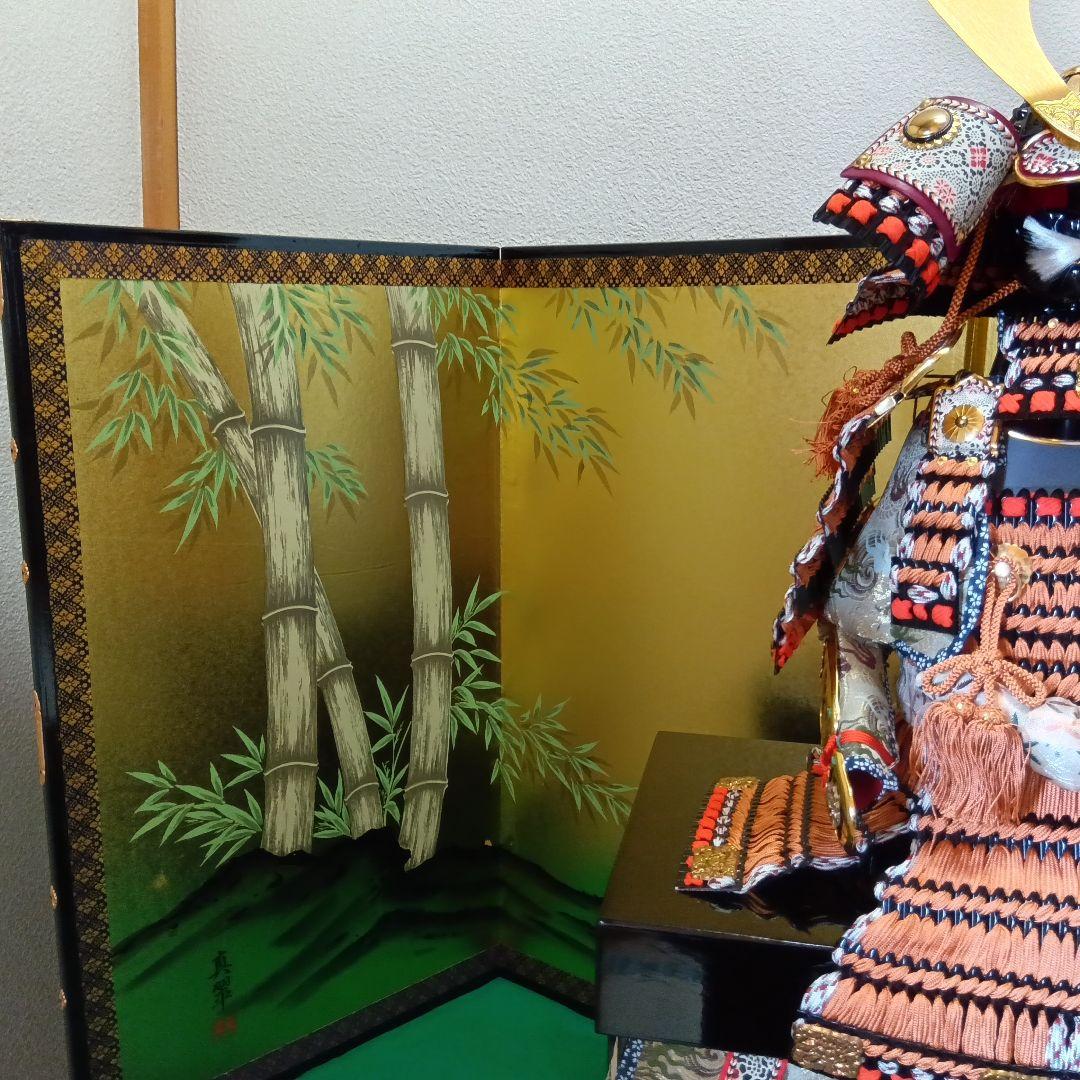 五月人形 雄山作大鎧黒小札13号 三段飾り