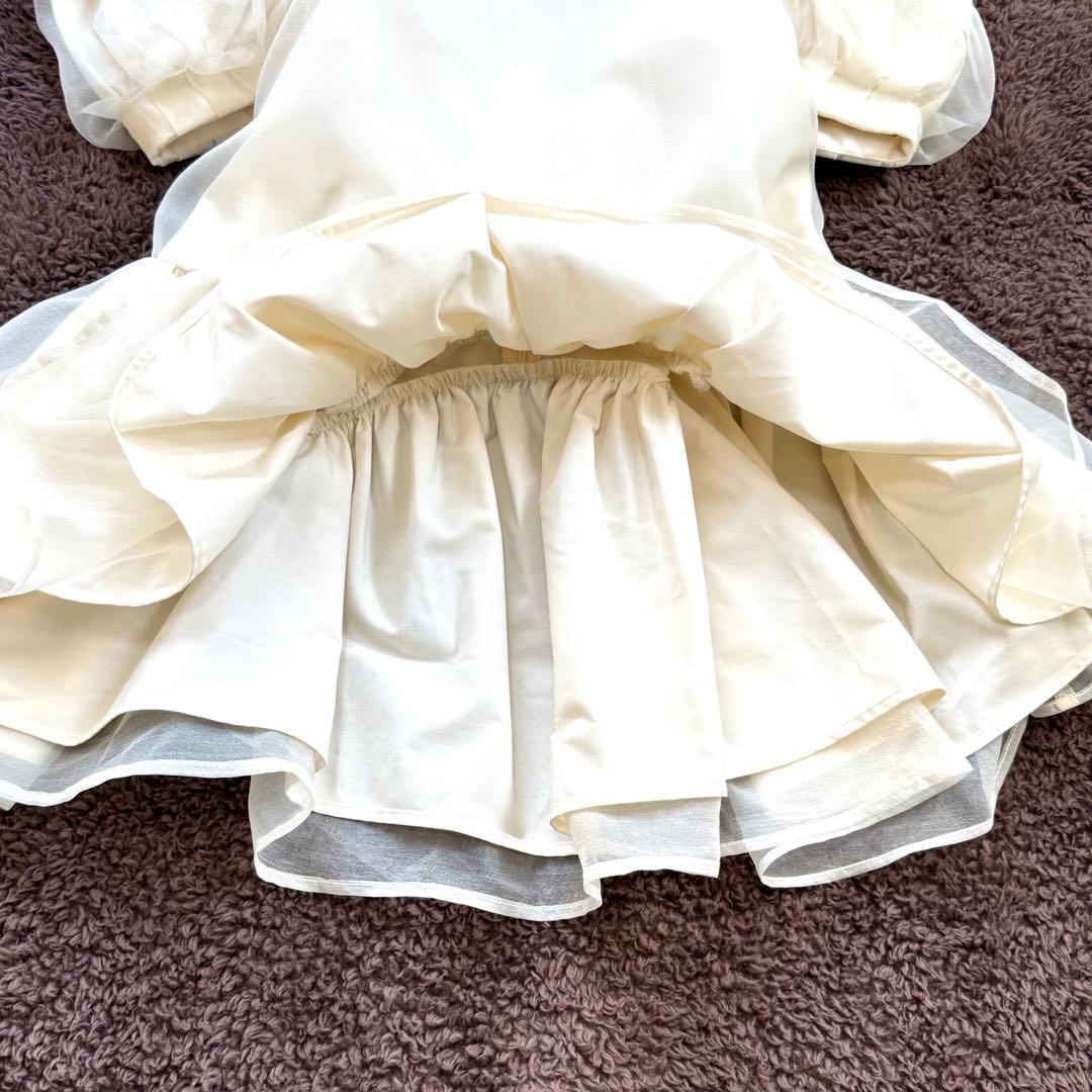 ツル バイ マリコ オイカワ チュニック Deformer ペプラム シフォン