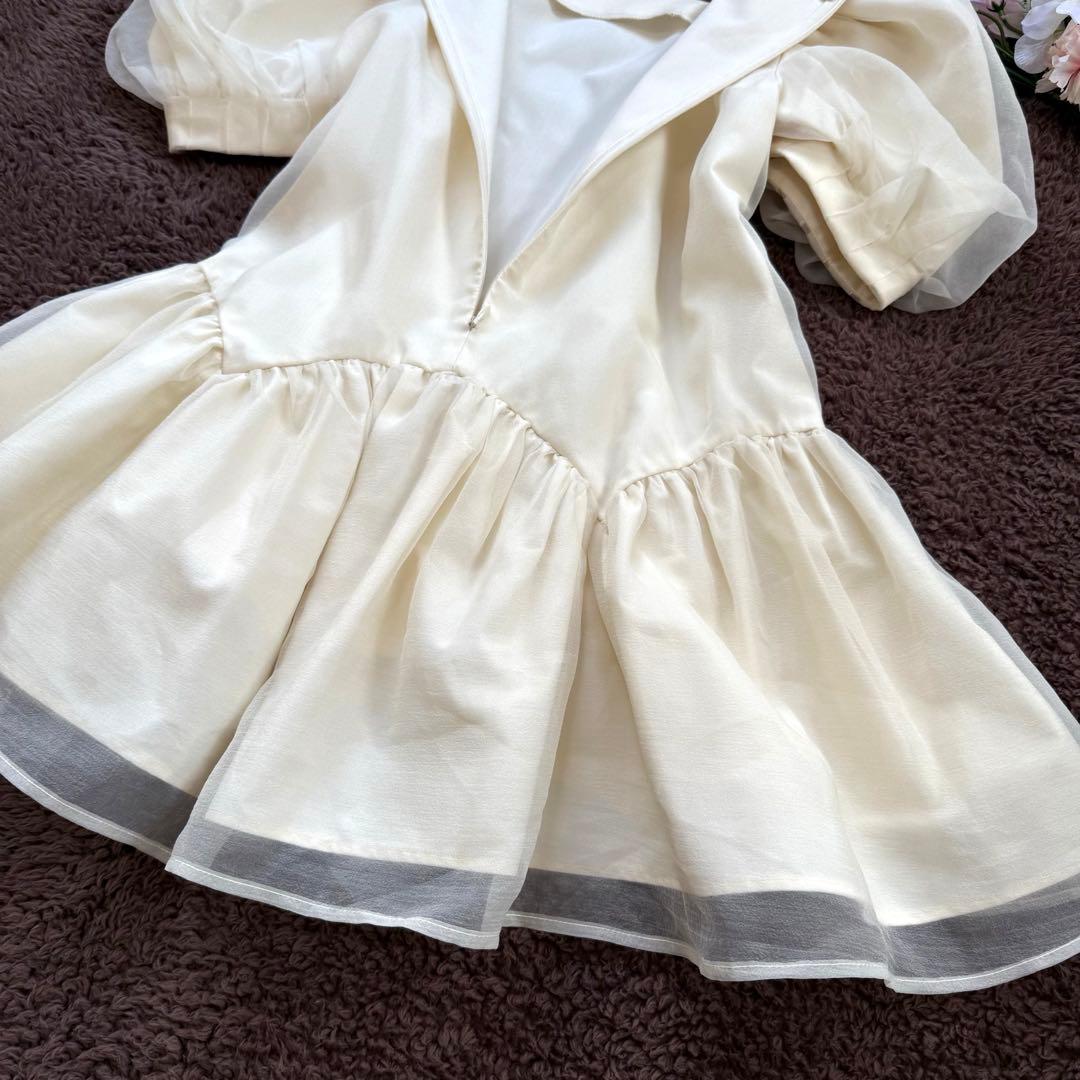 ツル バイ マリコ オイカワ チュニック Deformer ペプラム シフォン