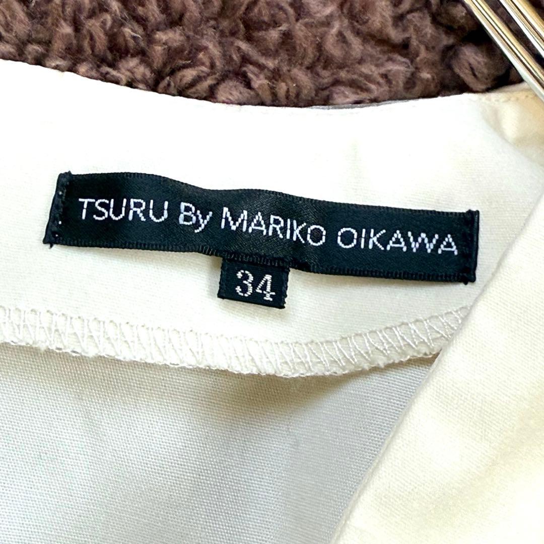 ツル バイ マリコ オイカワ チュニック Deformer ペプラム シフォン