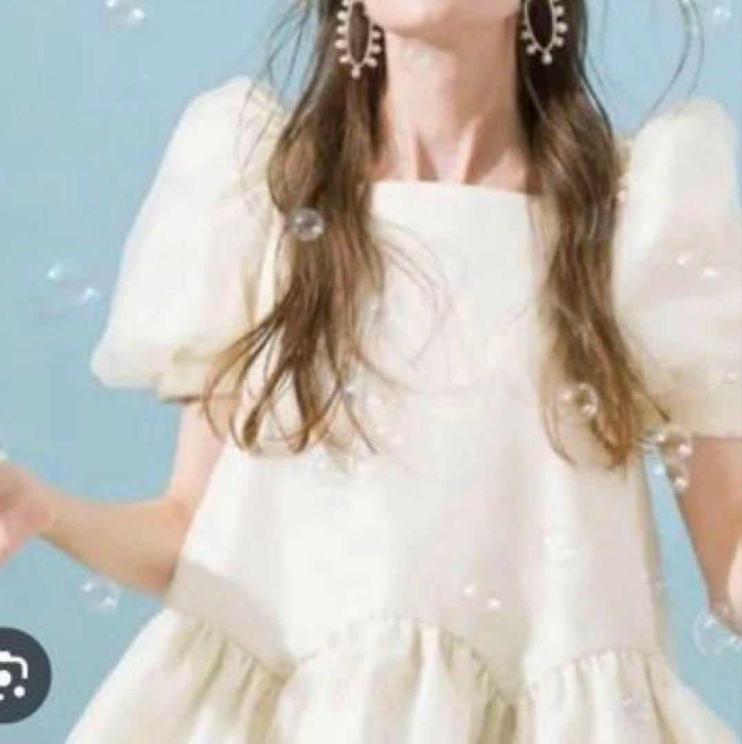 ツル バイ マリコ オイカワ チュニック Deformer ペプラム シフォン