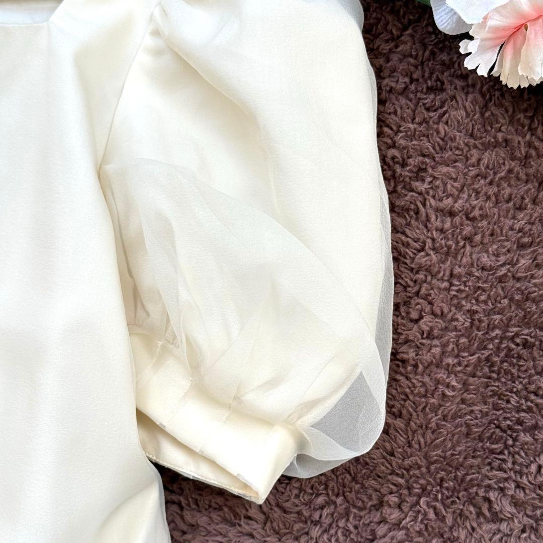 ツル バイ マリコ オイカワ チュニック Deformer ペプラム シフォン