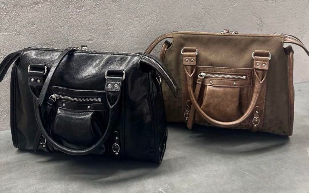 JEANASIS アンティークフェイクレザーボストンジーナシス新品未使用今季新作