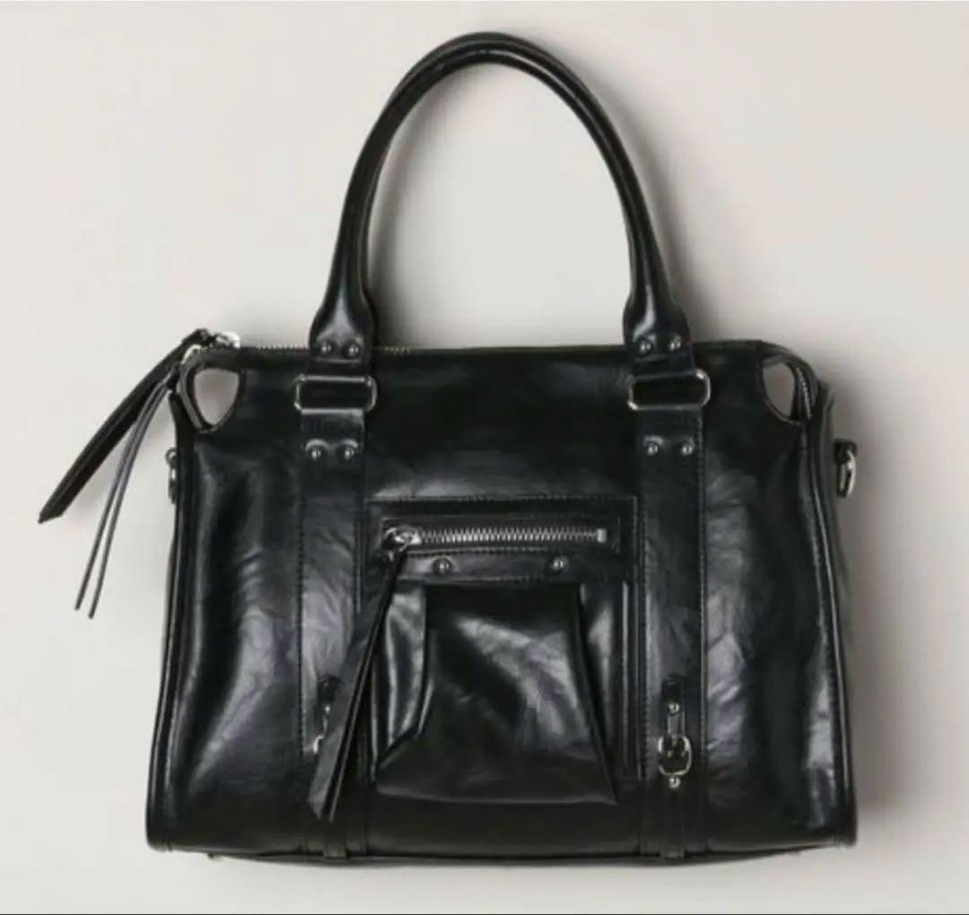 JEANASIS アンティークフェイクレザーボストンジーナシス新品未使用今季新作