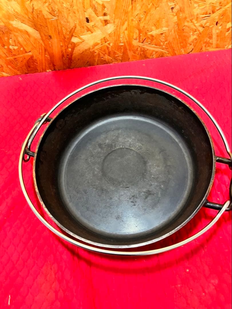 ユニフレーム　ダッチパンハーフ 10インチ 4.5mm極厚　蓋付き 鋳鉄製