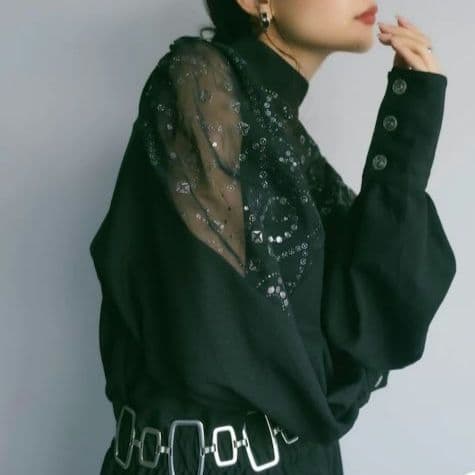 サロペット・オーバーオール・オールインワン MARTE 80s Polyester LamePrint All-in-one