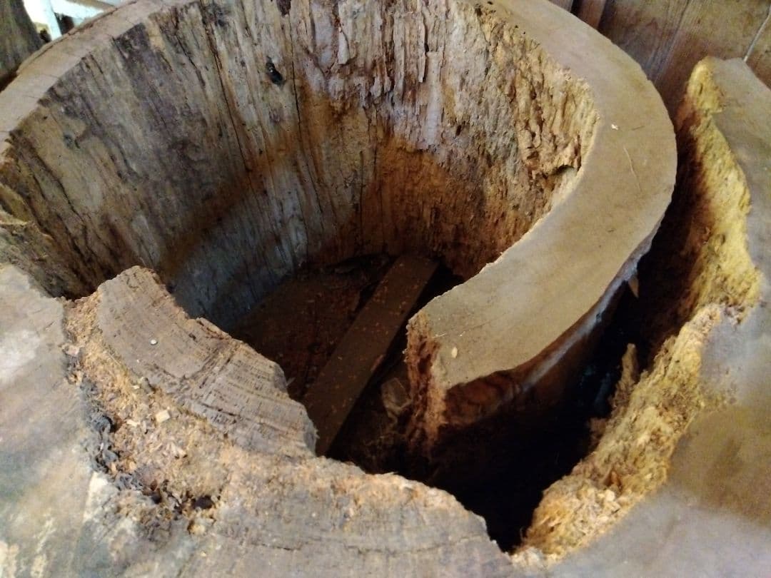 欅天然木の丸太　インテリア用