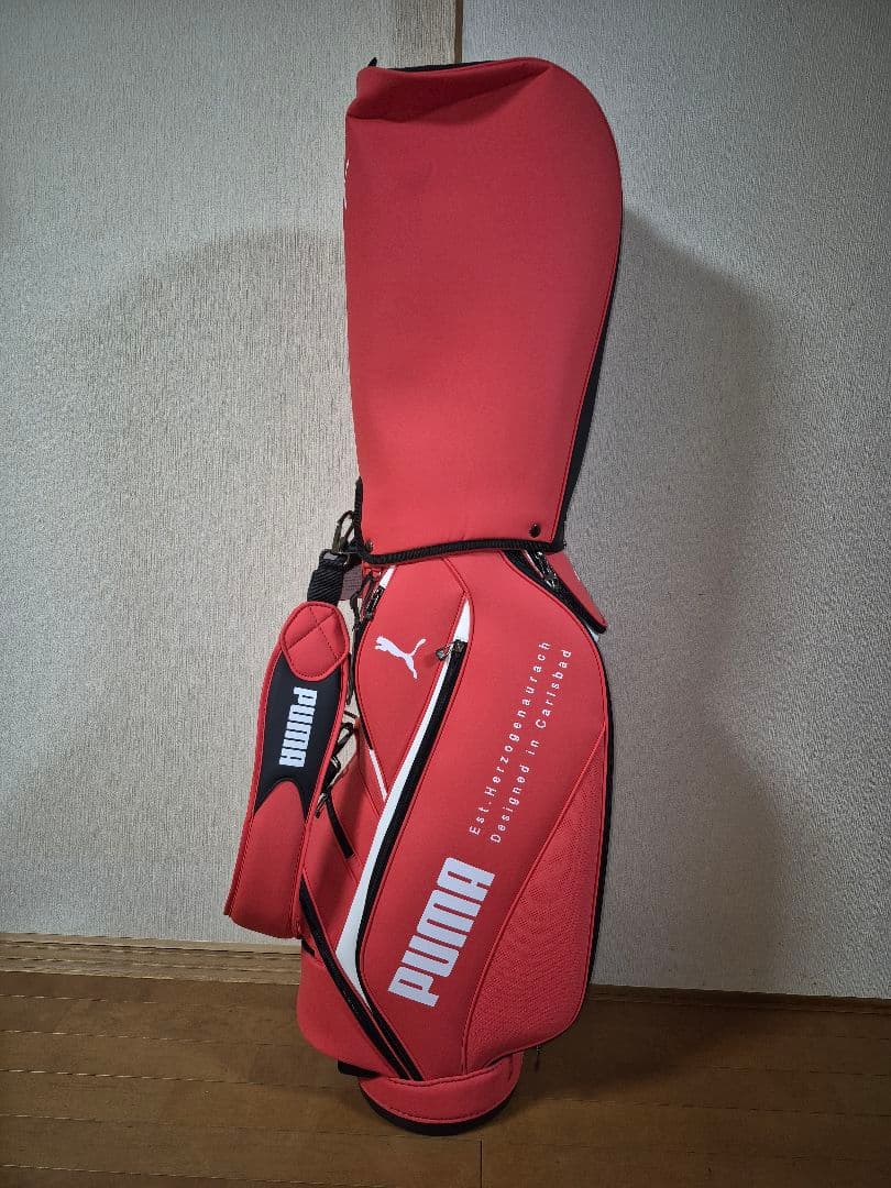 【新品未使用】PUMA ゴルフバッグ赤