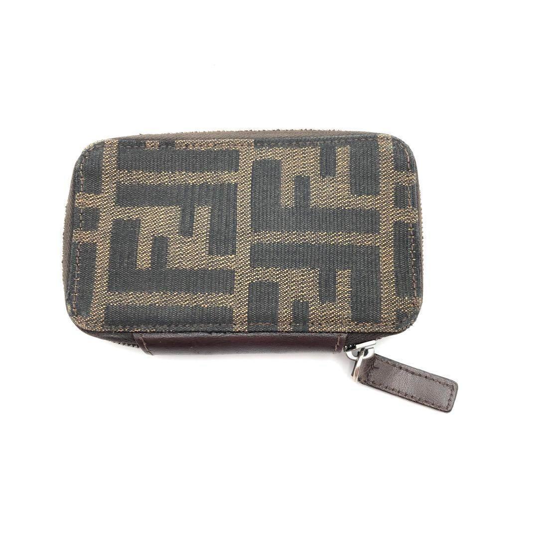 FENDI フェンディ キーケース ６連 ラウンド ファスナー ズッカ 柄