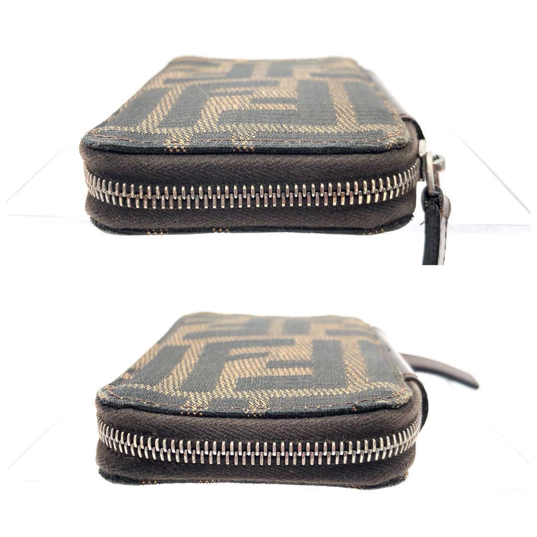 FENDI フェンディ キーケース ６連 ラウンド ファスナー ズッカ 柄