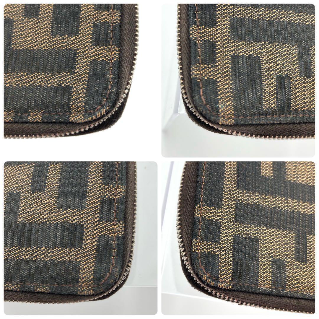 FENDI フェンディ キーケース ６連 ラウンド ファスナー ズッカ 柄