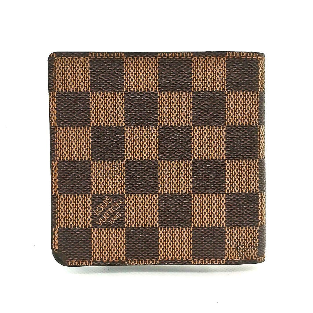 ★良品★ルイヴィトン ダミエ ポルトフォイユ マルコ★二つ折り財布★男女兼用★