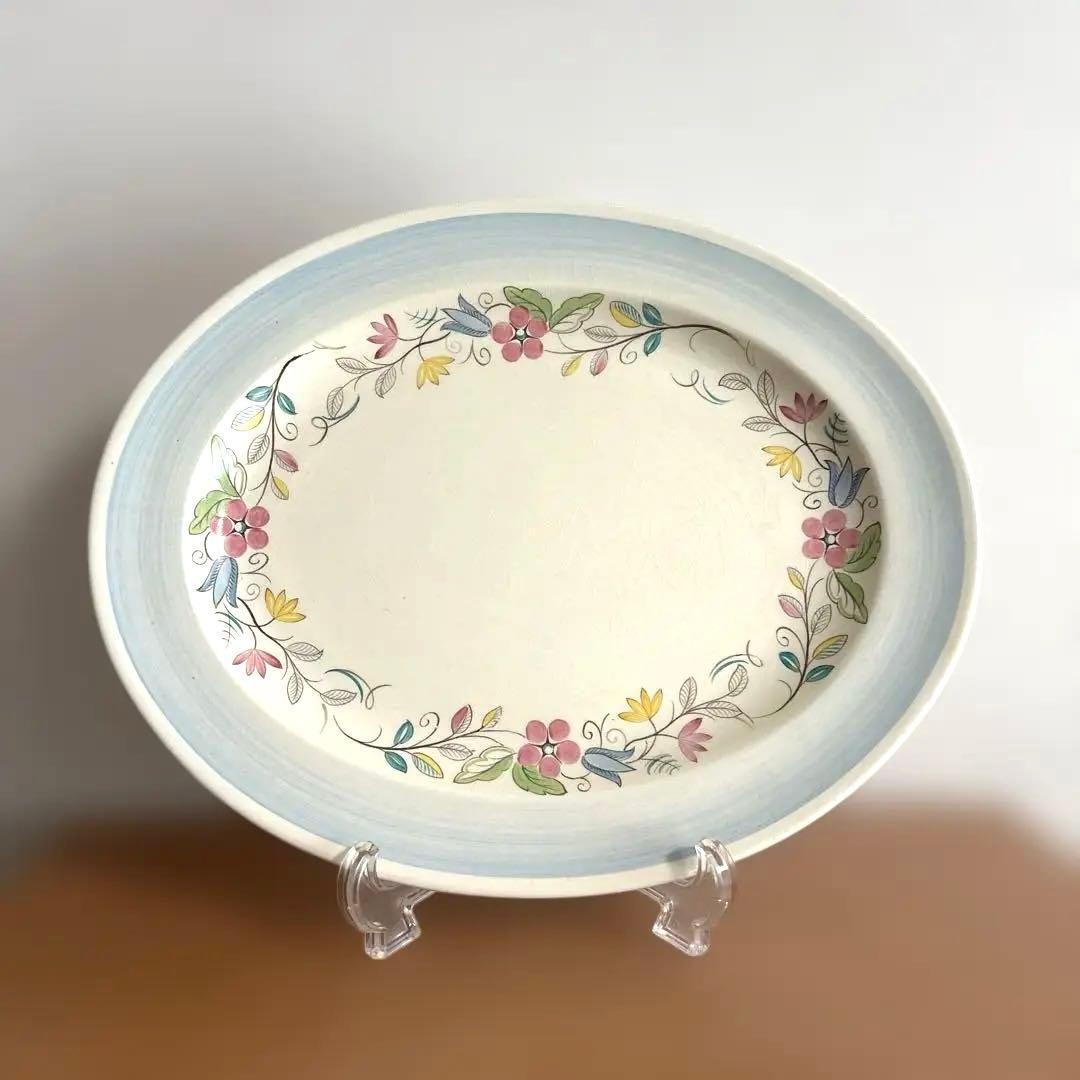 シェリーVeronica 花柄オーバル皿