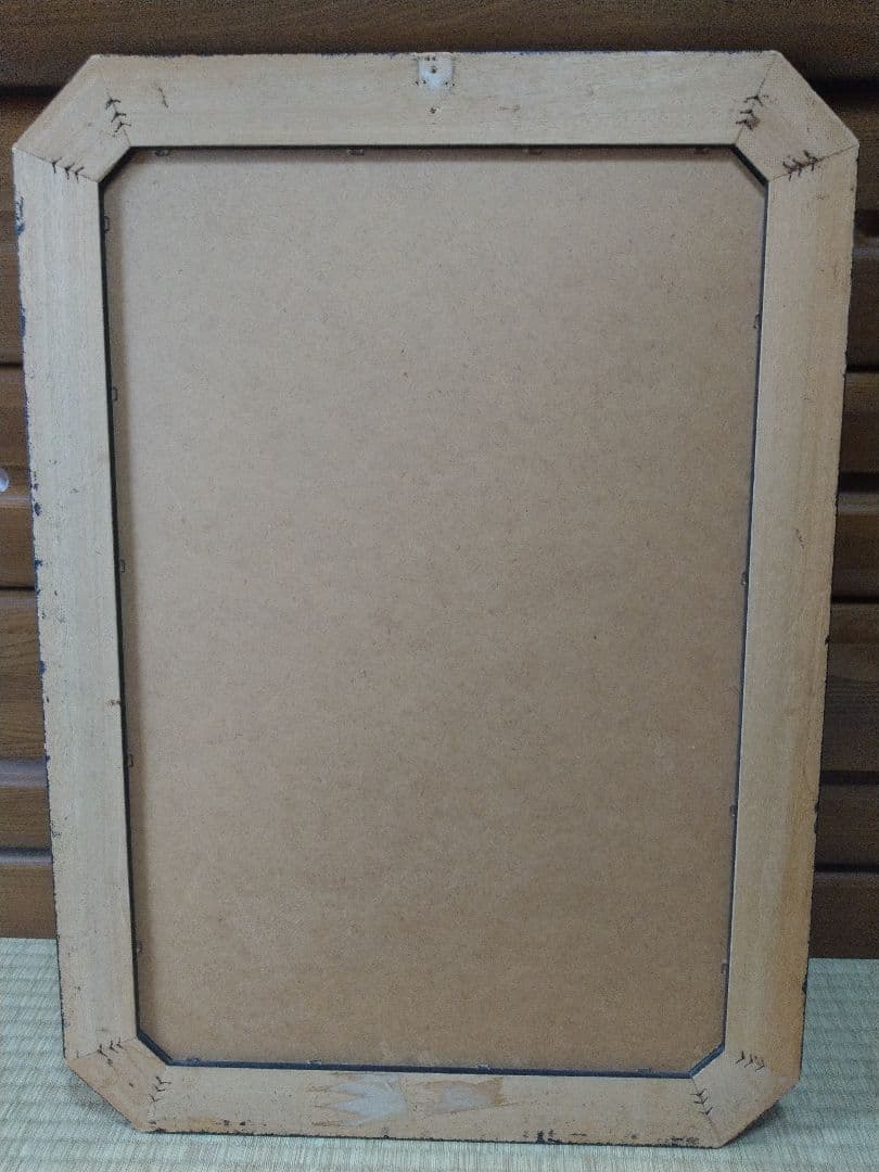 アンティーク風　鏡　八角形　風水