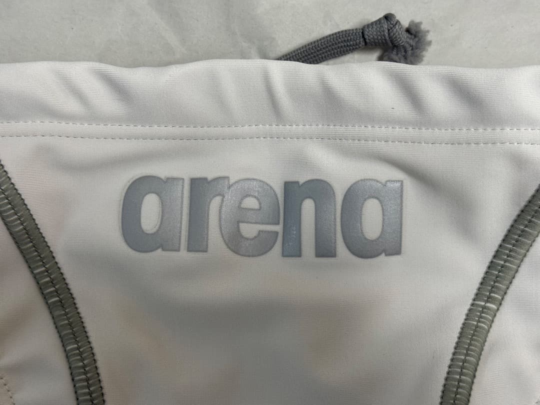 【Lサイズ】arena 競泳水着 【ホワイト 白】競パン