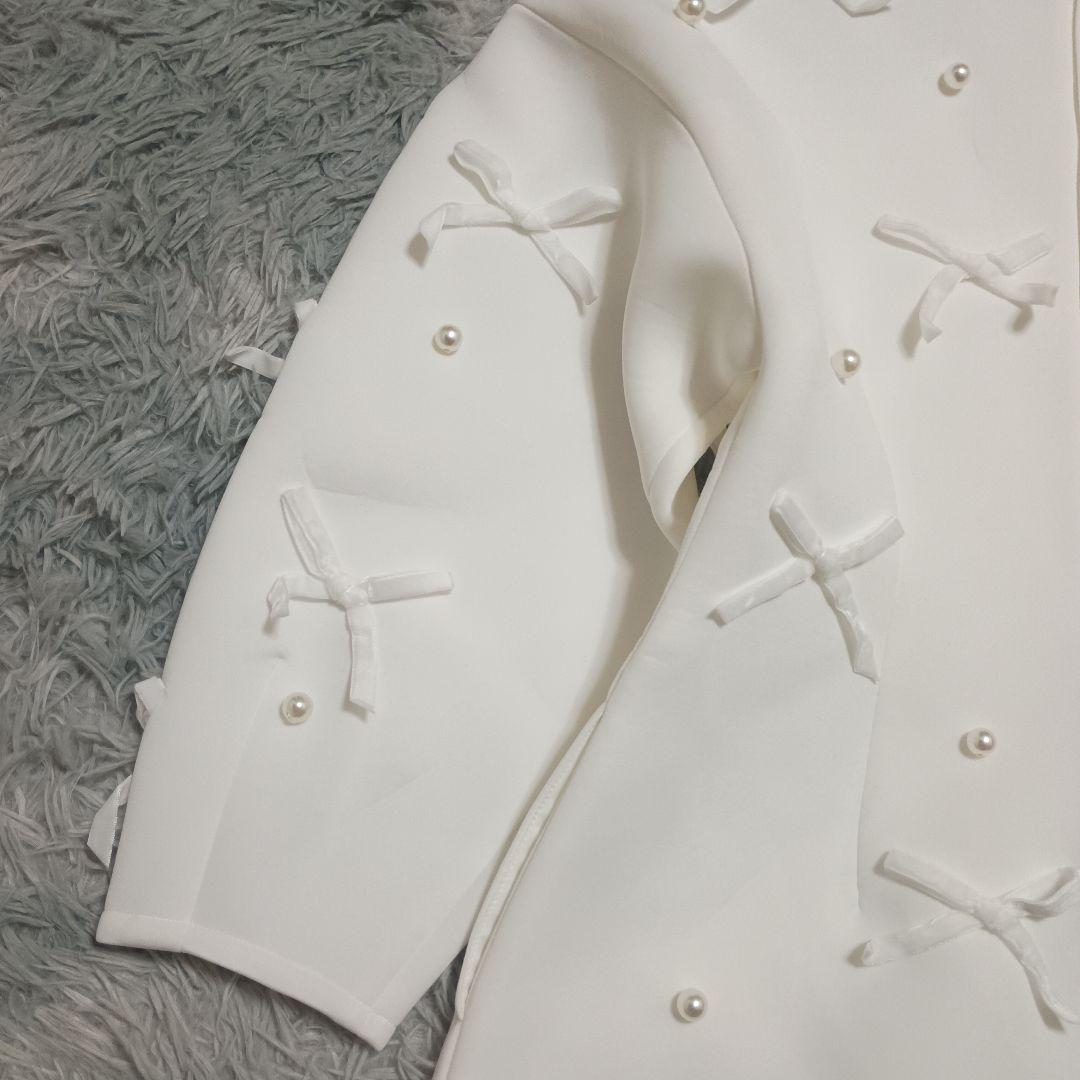 美品✨【Chesty×Ayano コラボ】ベロアリボン×パールワンピース (1)