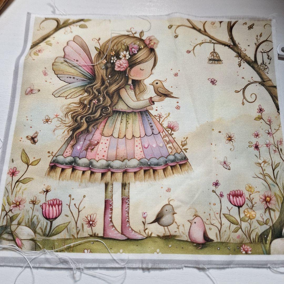 激レアトイプードルパネル生地　ハンドメイド