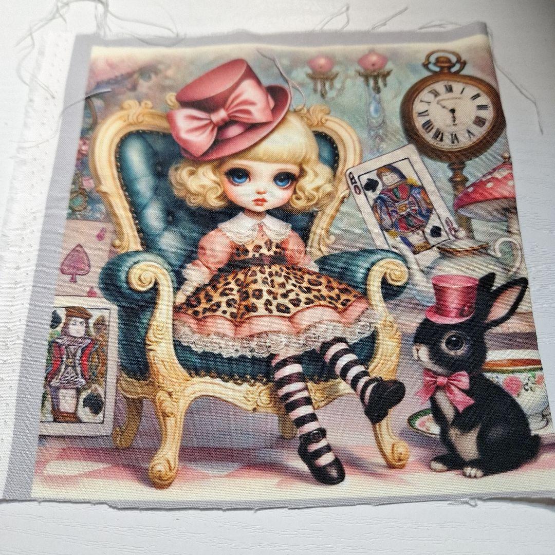 激レアトイプードルパネル生地　ハンドメイド