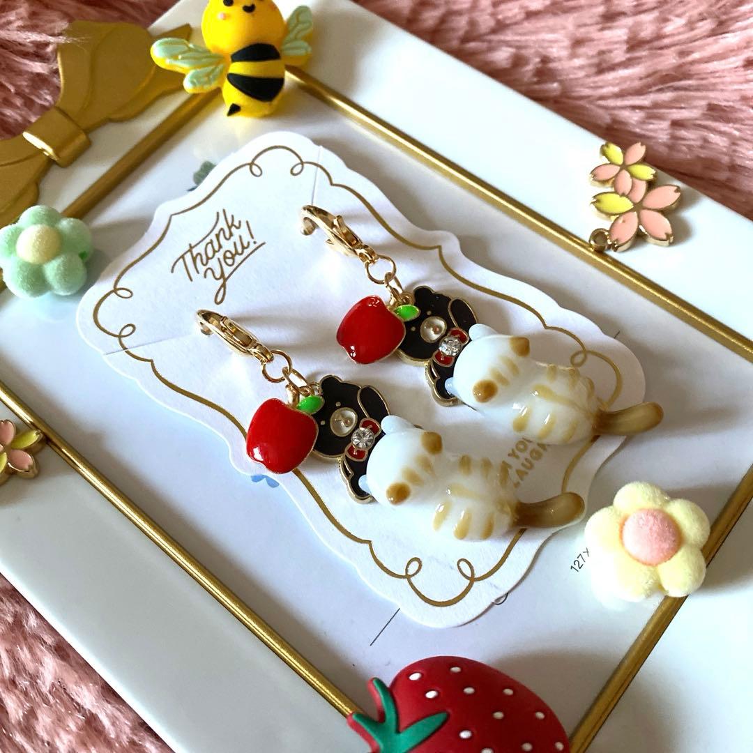 ☆くまさんʕ•ᴥ•ʔとシマシマ猫ちゃんチャーム☆