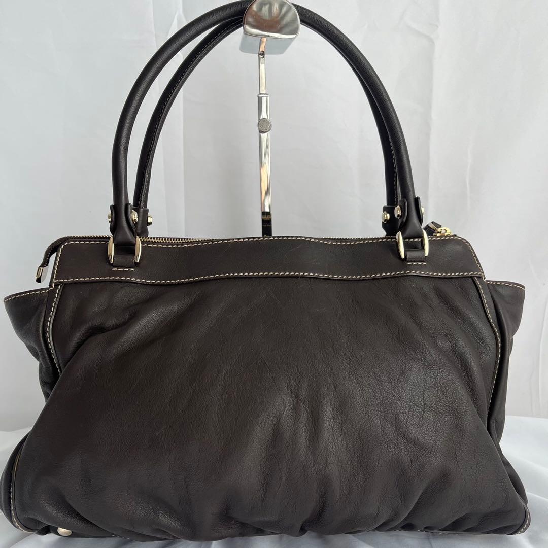 ✨極美品✨　GUCCI アビーライン　ブラウン　茶　トートバッグ　レザー