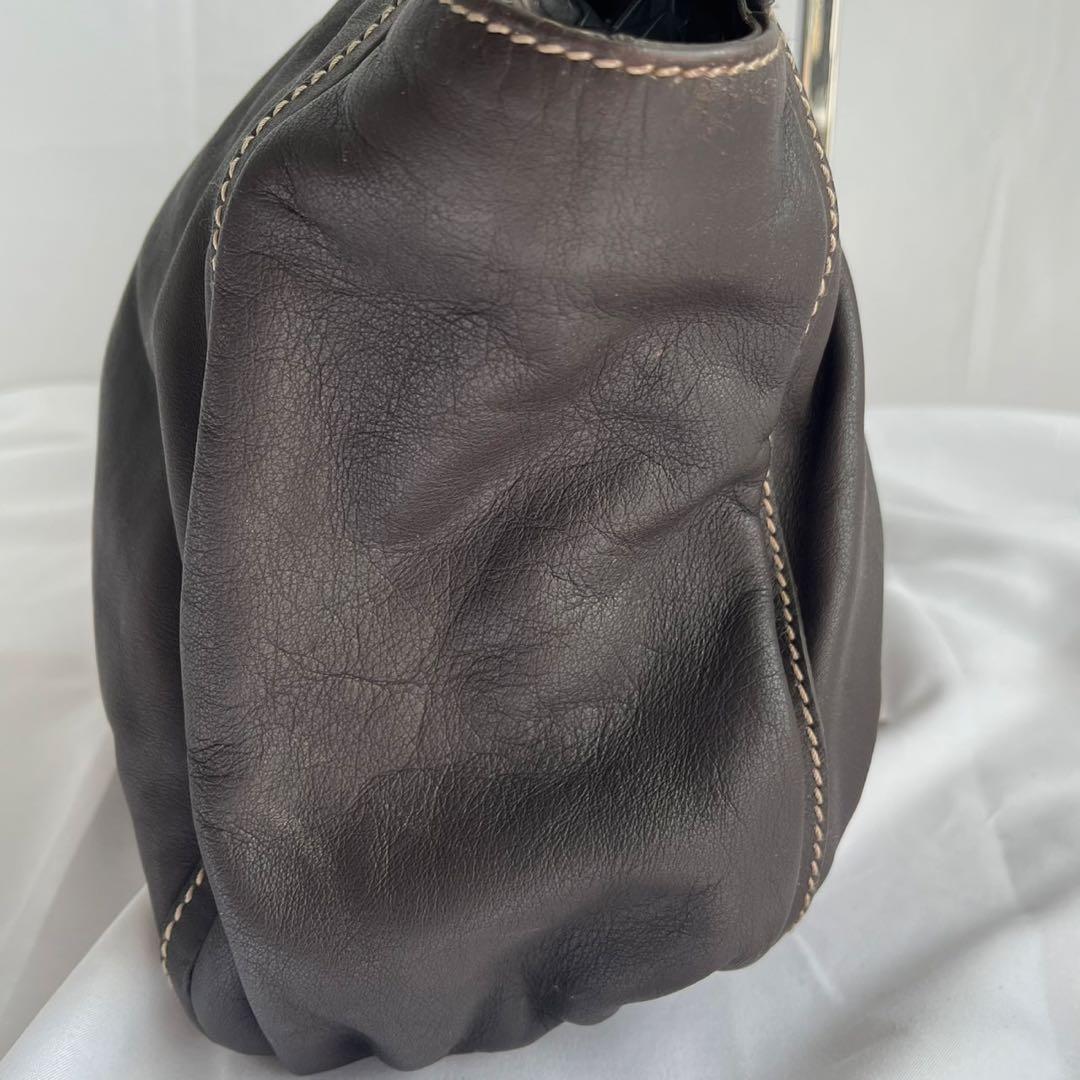 ✨極美品✨　GUCCI アビーライン　ブラウン　茶　トートバッグ　レザー