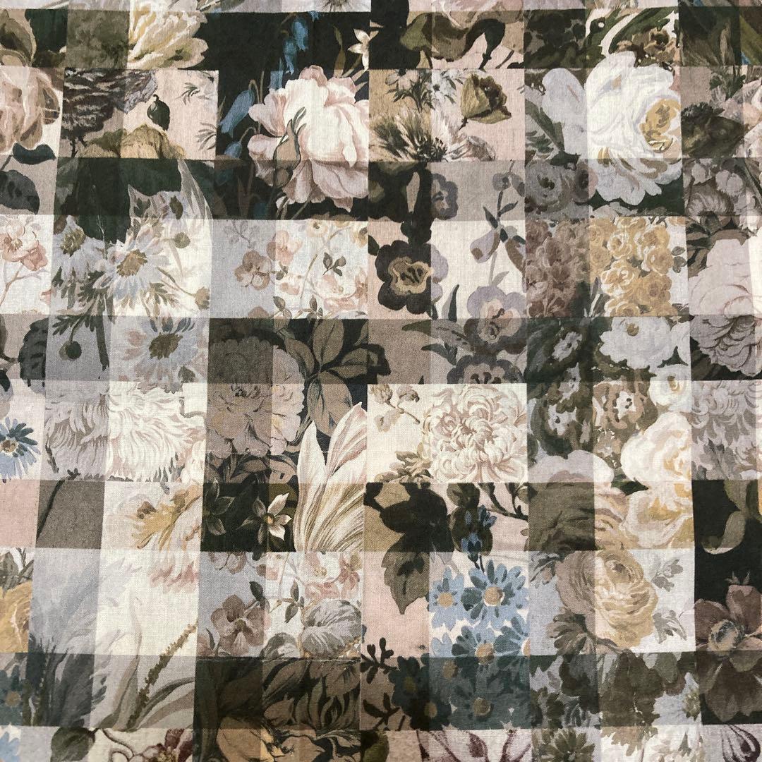 アーカイブギンガム　ギャザーフリル　スカート　ハンドメイド