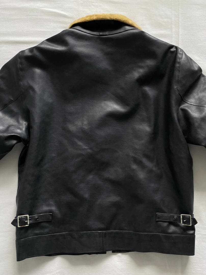 40s BELSTAFF ベルスタッフ PVC ボア ライダース ジャケット