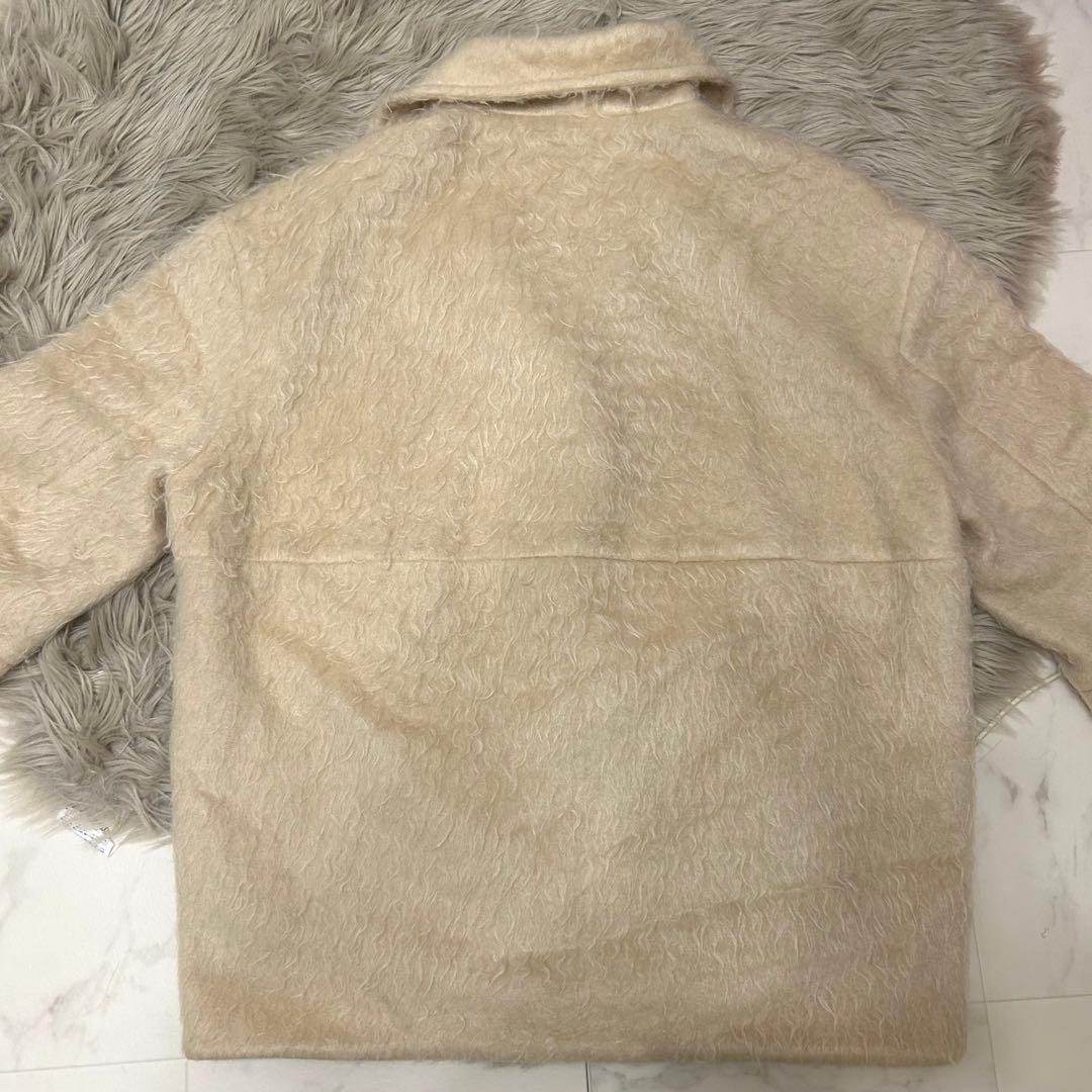 アダムエロペ スタンドカラーミドルコクーンコート