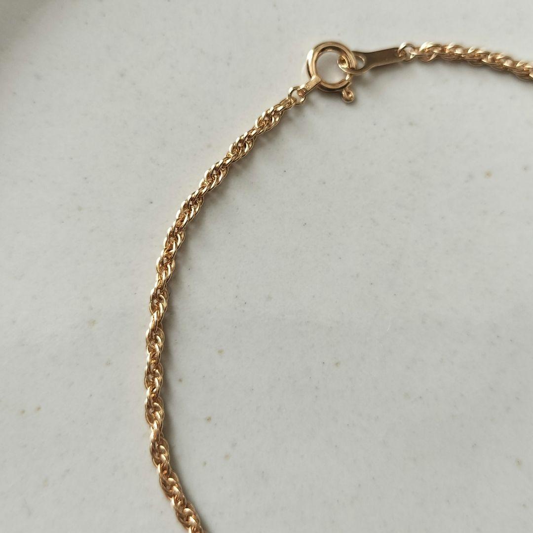 K18 フレンチロープチェーン ブレスレット