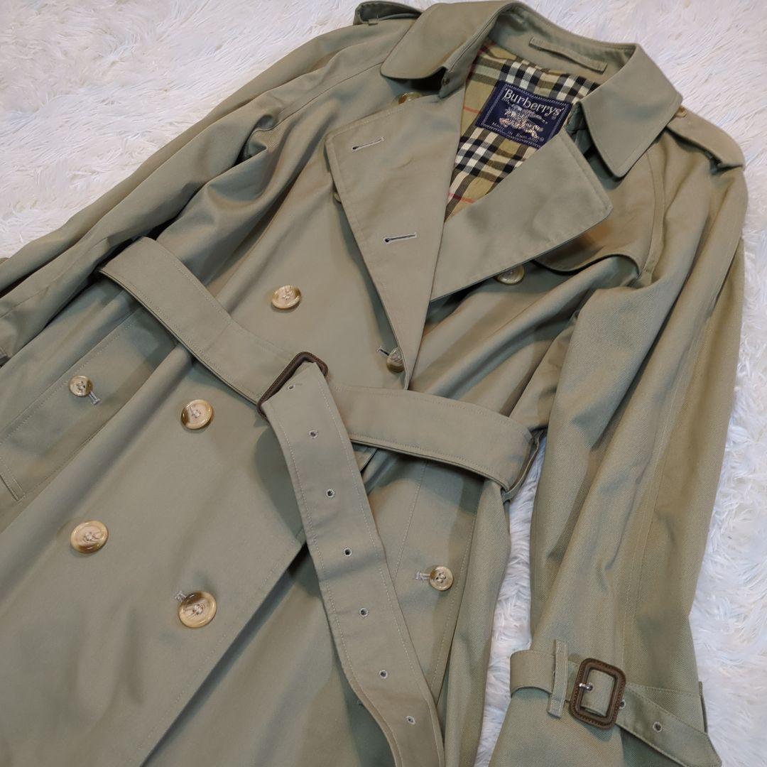 【マリ】【極美品】バーバリー ベージュ トレンチコート ノバチェック