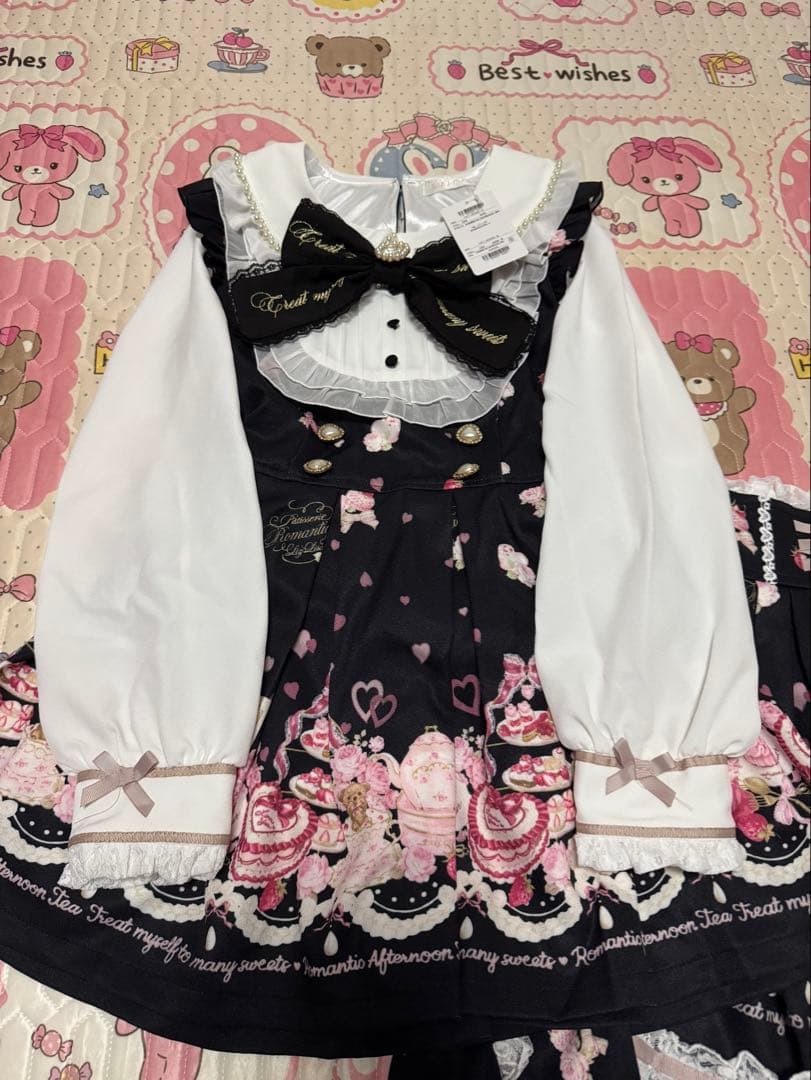 LIZLISA Many Hearts Afternoontea柄セットアップ