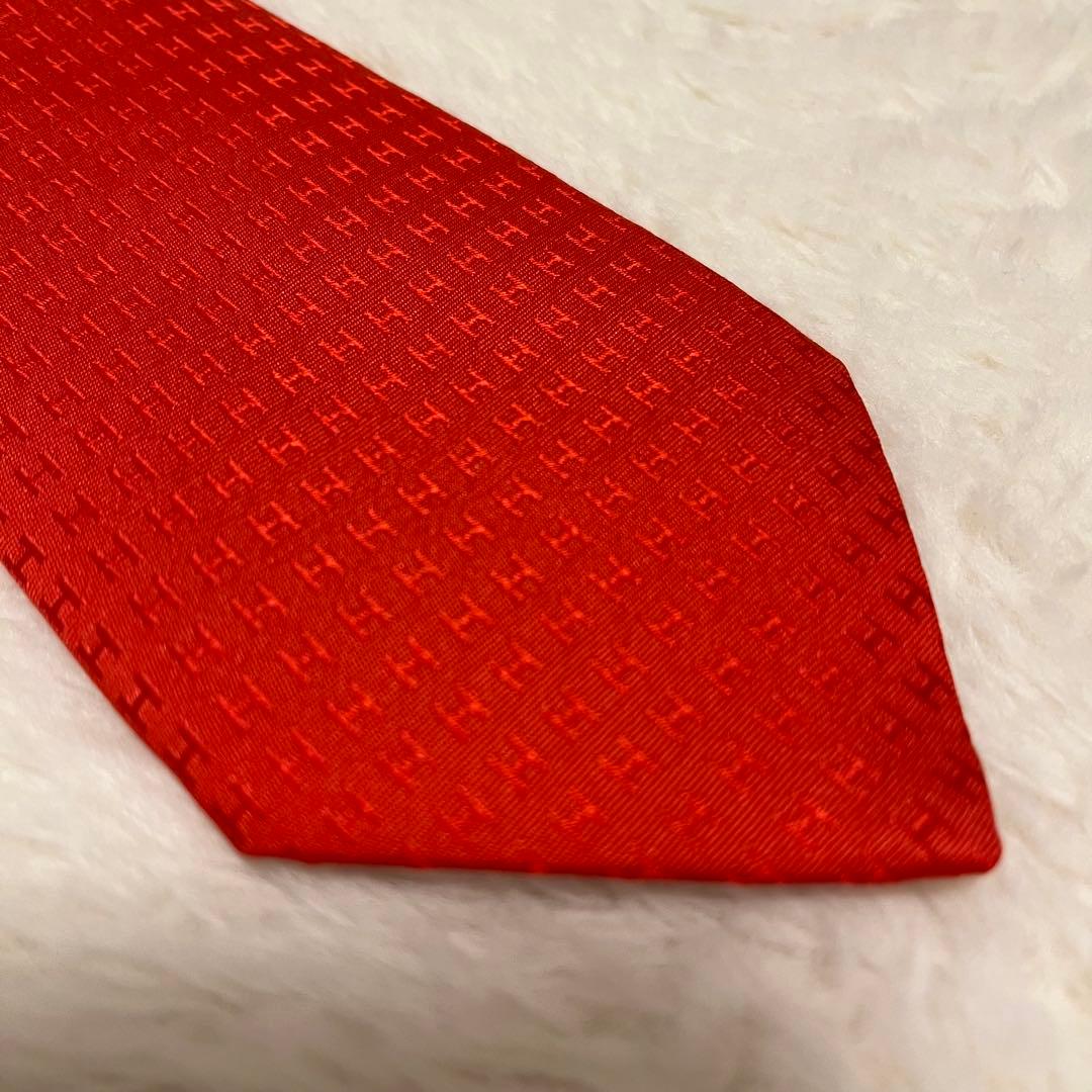 美品！ エルメス ネクタイ H柄 ファソネ